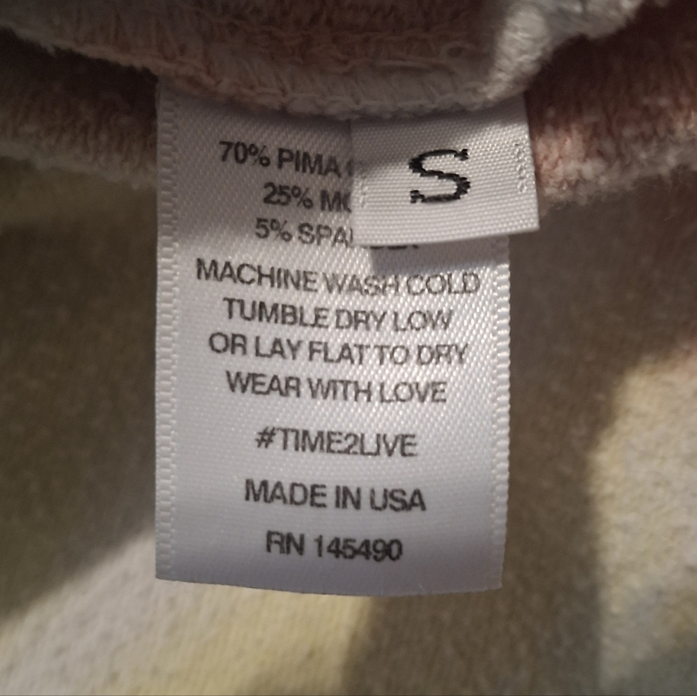 Electric & Rose Neil Tie Dye Sweatshirt Black Rainbow - Small - Picture 8 of 8